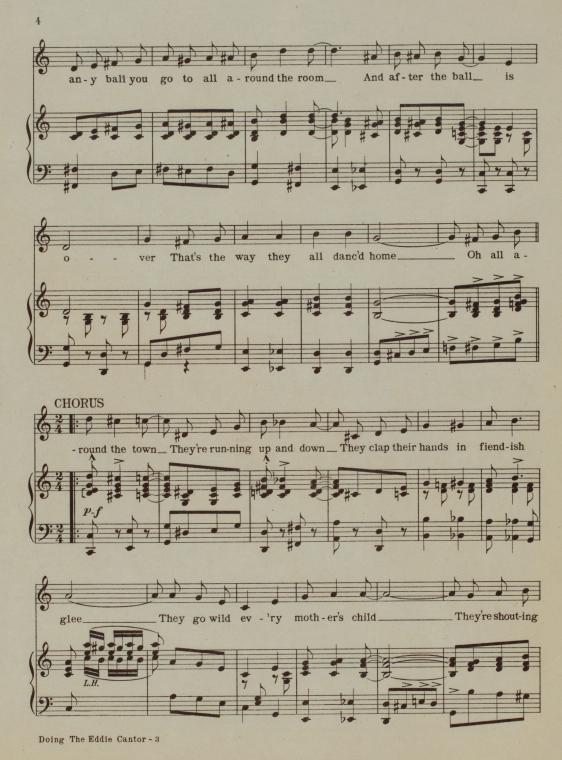 Doing the Eddie Cantor : song