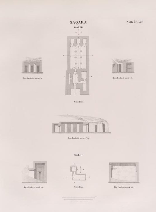 Saqara [Saqqârah]: Grab 16.; Grab 17.