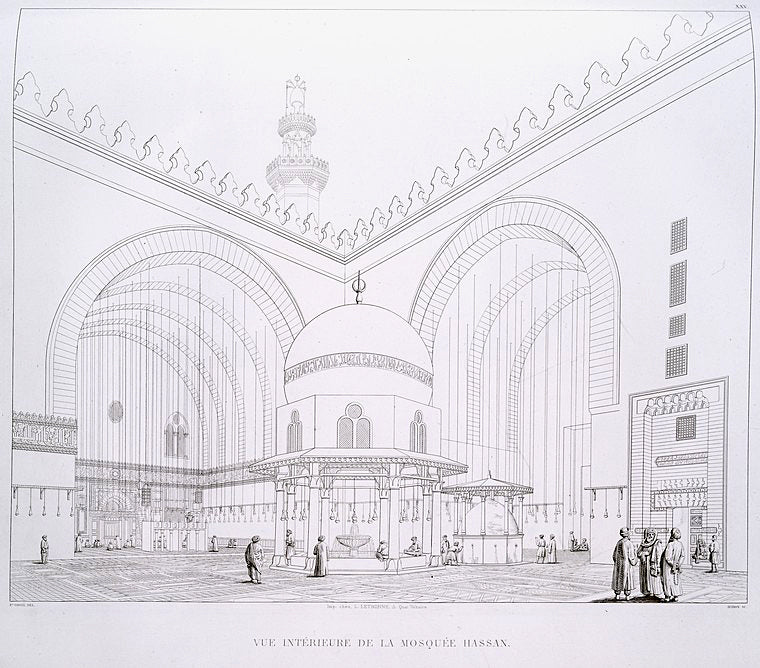 Vue intérieure de la Mosquée Hassan