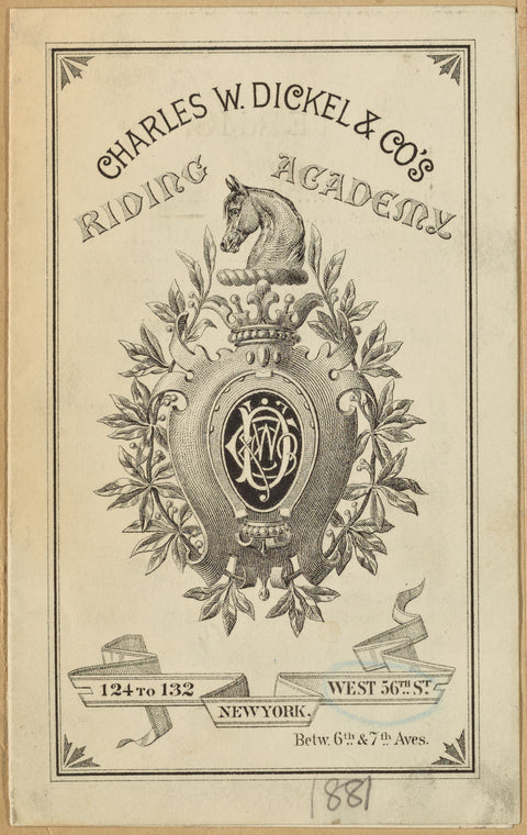 Charles W. Dickel & CO's. Riding Academy