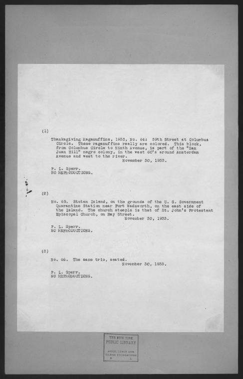 Thanksgiving ragamuffins, No.64-66.
