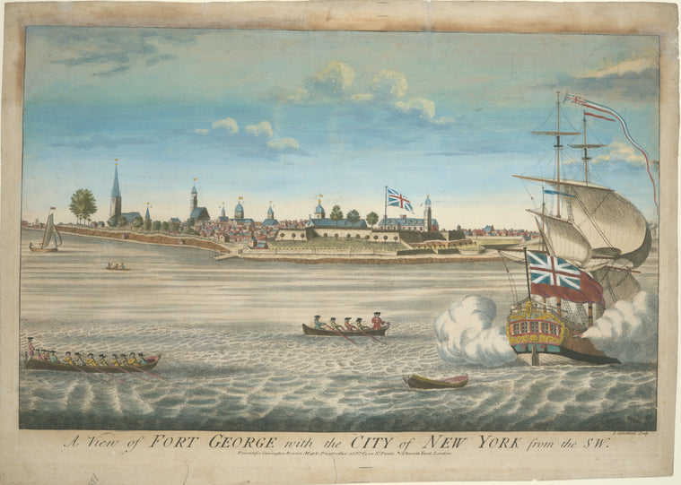 A view of Fort George with the city of New York, from the SW.