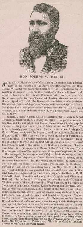 Hon. Joseph W. Keifer