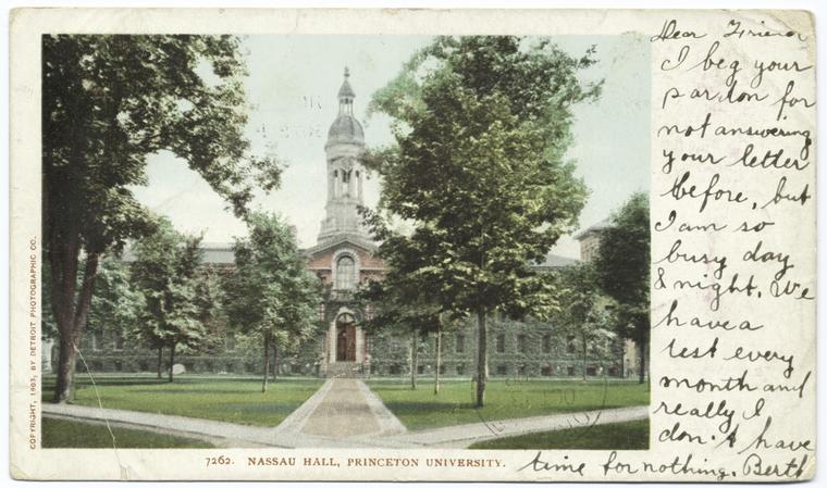 Nassau Hall, Princeton Univ., Princeton, N. J.