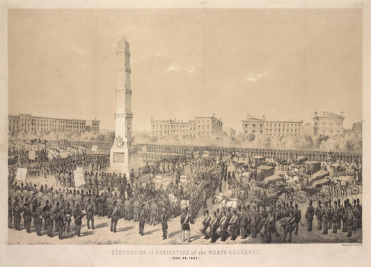 Ceremonies of dedication of the Worth Monument. (Nov. 25, 1857)