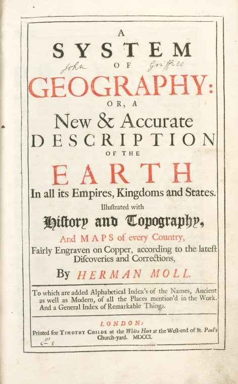 A system of geography, or, A new & accurate description of the earth in all its empires, kingdoms and states...