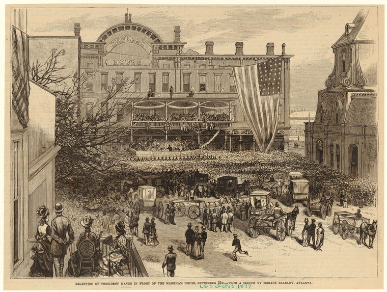 Reception of President Hayes in front of the Markham House, September 22d