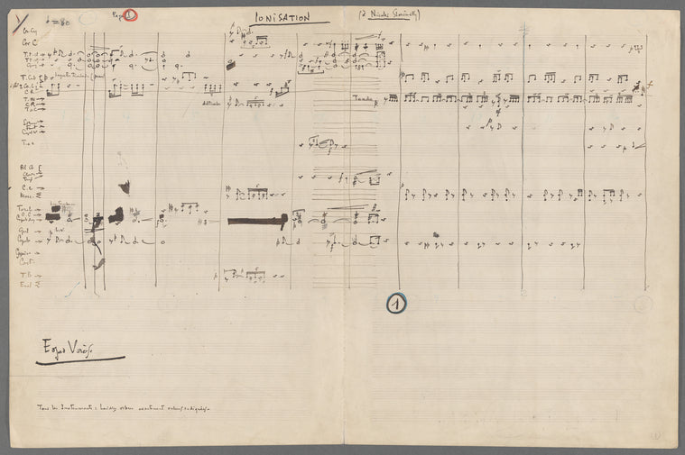 Ionisation: (à Nicolas Slonimsky)