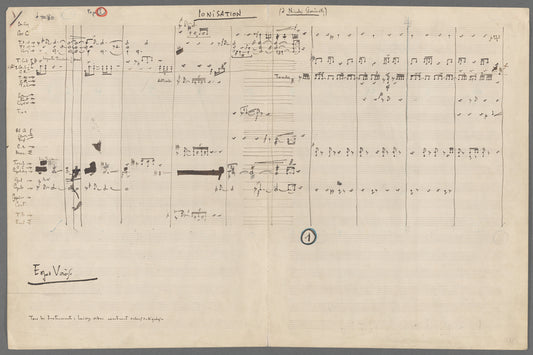 Ionisation: (à Nicolas Slonimsky)
