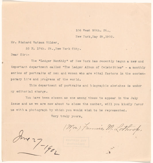 Lothrop, Fannie M