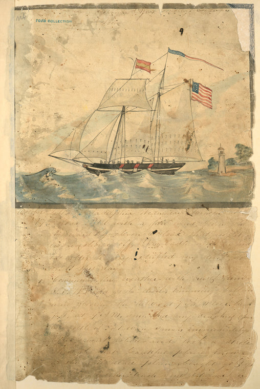 Schooner Ajax leaving Delaware.
