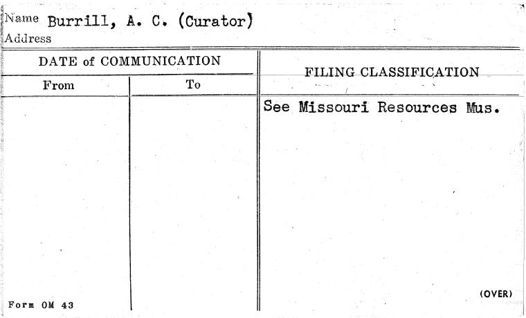 Burrill, A.C. (Curator)
