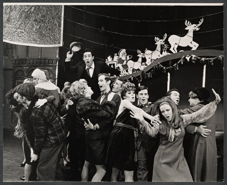 Jerry Orbach and ensemble in the stage production Promises, Promises