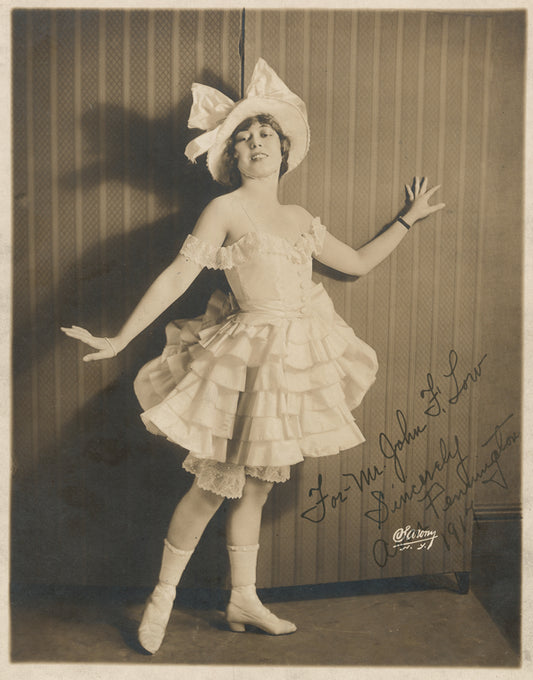 Autographed portrait of Ann Pennington