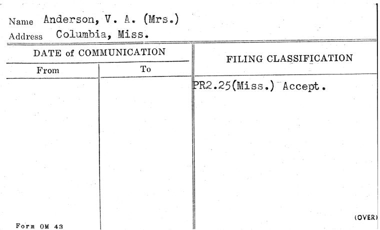 Anderson, V.A. (Mrs.)