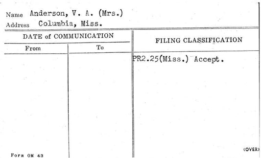Anderson, V.A. (Mrs.)