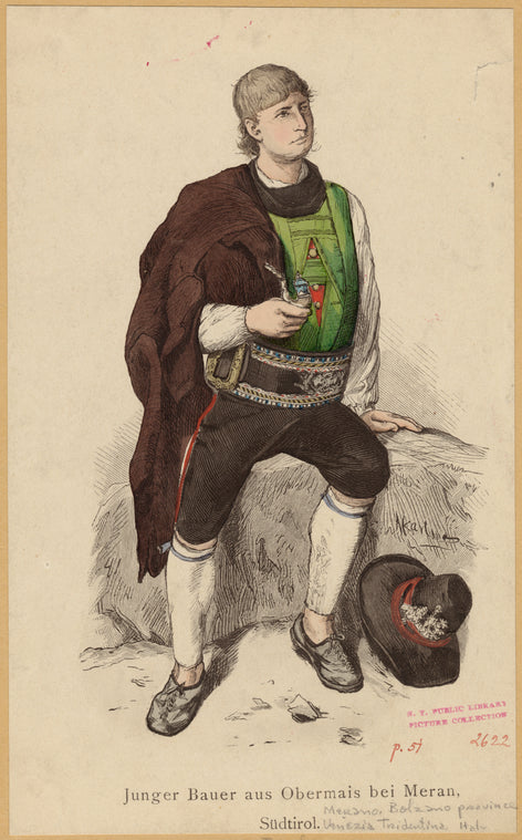 Junger Bauer aus Obermais bei Meran, Südtirol