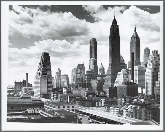 View from the Brooklyn Bridge: Lower Manhattan