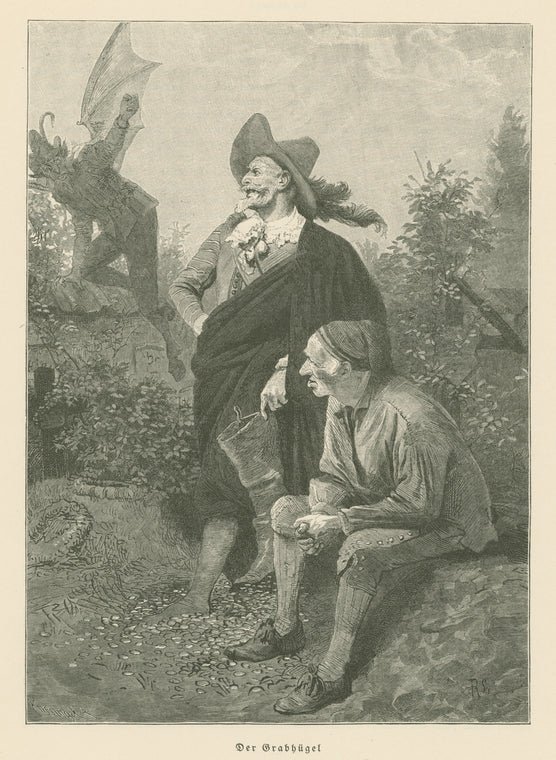 Der Grabhügel.