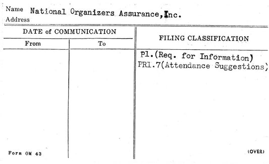 National Organizers Assurance, Inc.