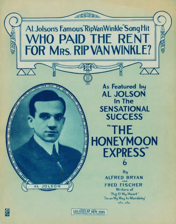Who paid the rent for Mrs. Rip Van Winkle?