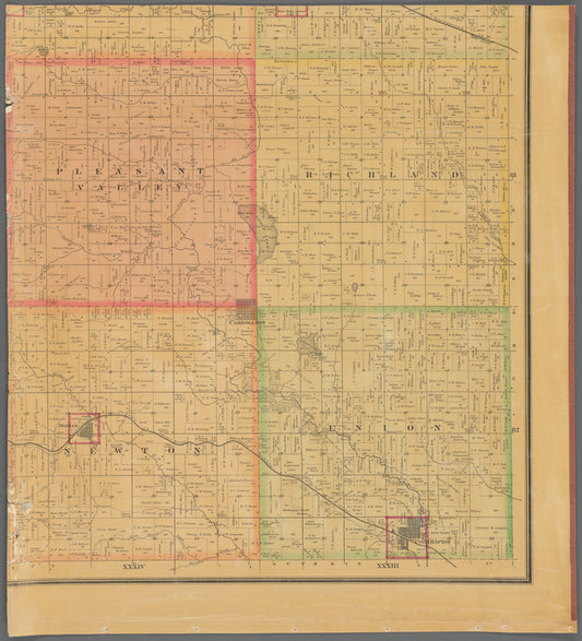 Map of Carroll County, Iowa : drawn from actual surveys and the county records