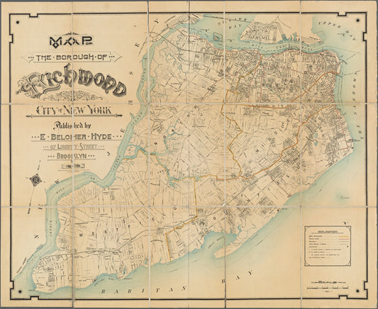 Map of the Borough of Richmond, City of New York