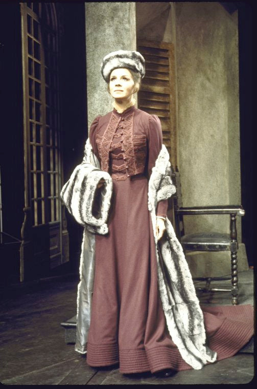Actress Salome Jens in a scene fr. the Broadway play "A Patriot For Me." (New York)
