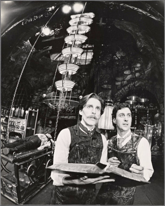 David Dukes and John Glover in a scene from Frankenstein by Victor Gialanella.