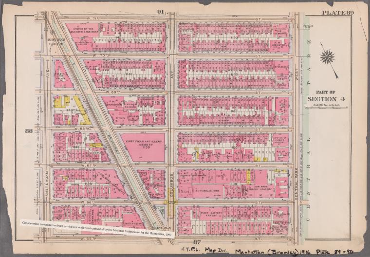 Bounded by W. 71st Street, Central Park West, W. 65th Street, and Amsterdam Avenue