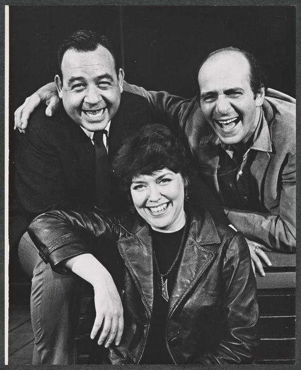 Tom Bosley, Dorothy Loudon and Herb Edelman in publicity photo for the national touring stage production Luv