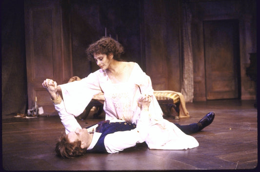 Actors Robert Sean Leonard and Elizabeth Ashley in a scene from the Playwrights Horizons' production of the play "When She Danced" (New York)