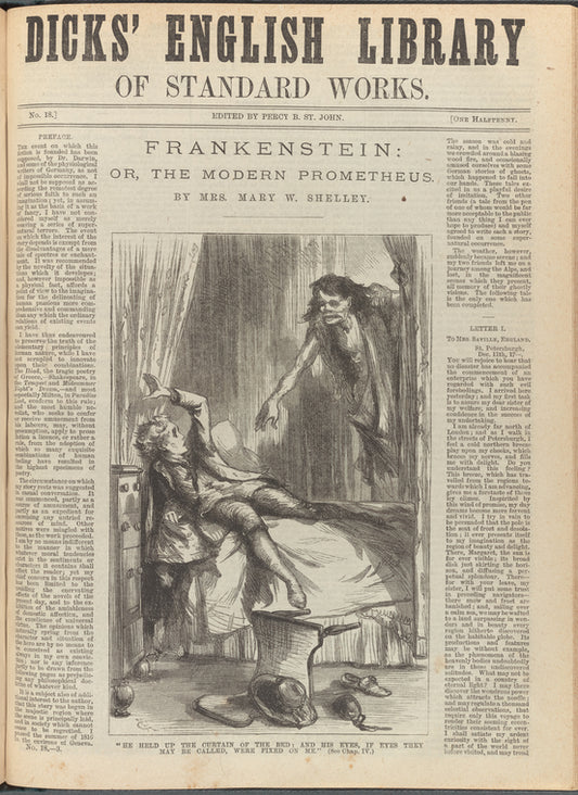 Frankenstein; or, The Modern Prometheus,