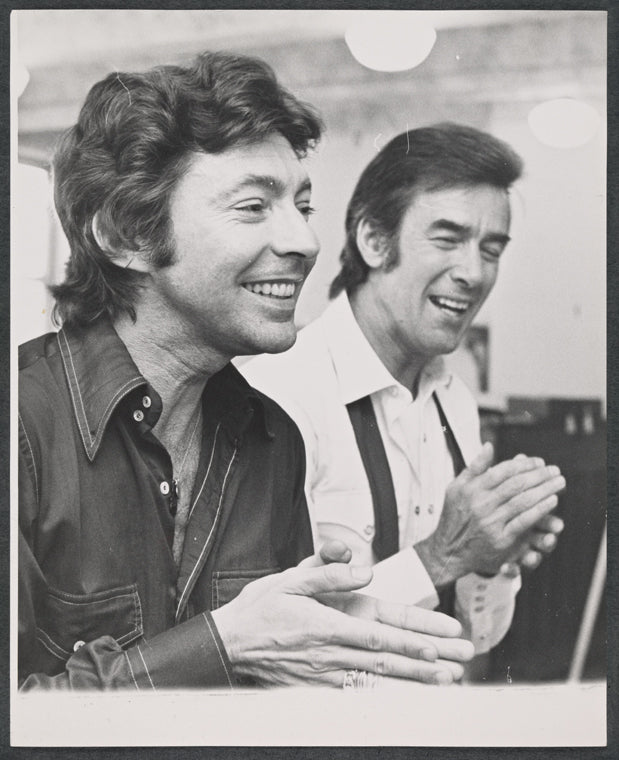 Kenneth Nelson and unidentified other in rehearsal for the stage production Lovely Ladies, Kind Gentlemen