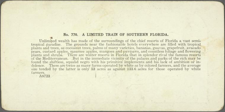 A Limited Train of Southern Florida
