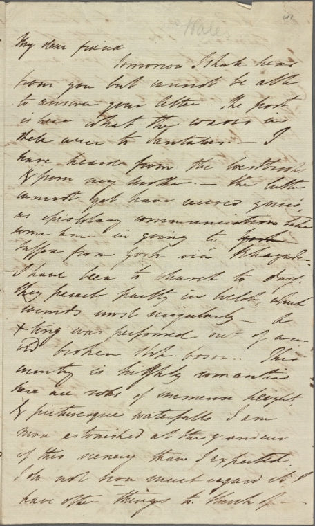 Autograph letter signed to Thomas Jefferson Hogg, [?21 July 1811]