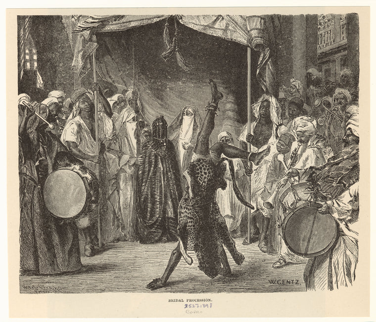 Bridal procession, Cairo