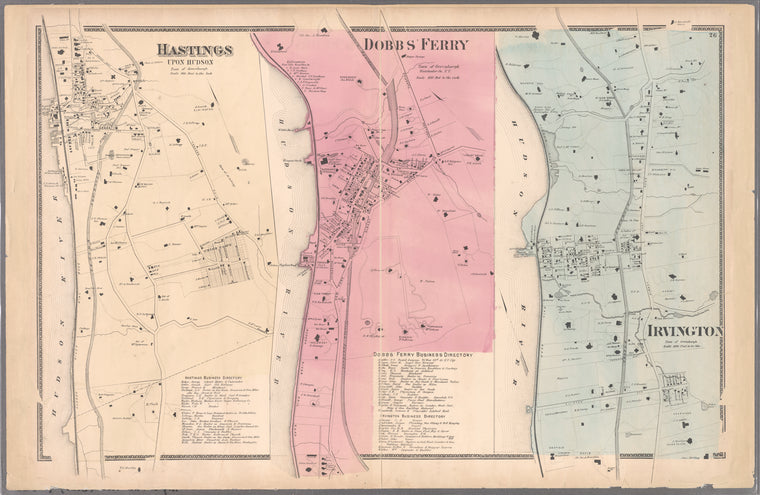 Plate 26: Hastings upon Hudson - Dobbs Ferry - Irvington