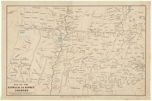 Map of the Nipmuck or Nipnet country: to accompany Drake's Old Indian chronicle, compiled chiefly from a survey of 1774