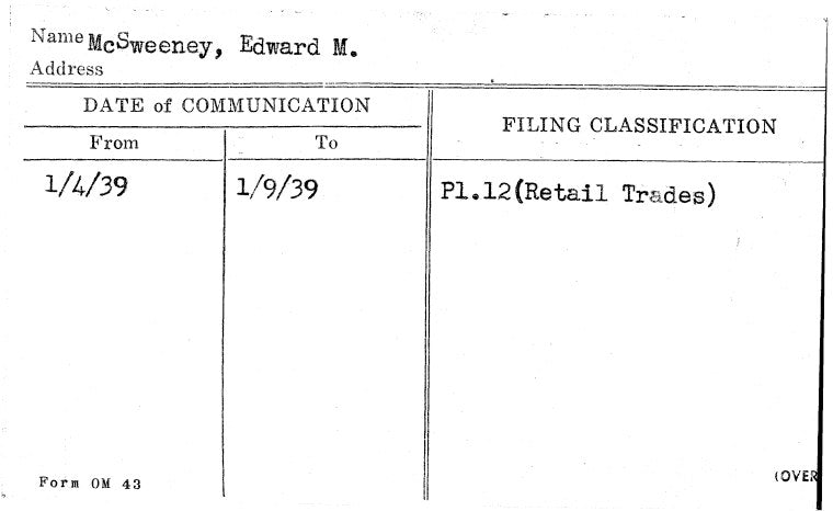 McSweeney, Edward M.