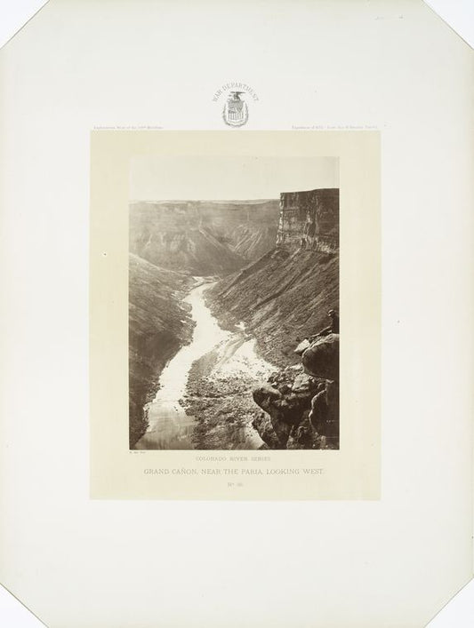 Grand Cañon, near the Paria, looking west.  Colorado River Series.  No. 36.