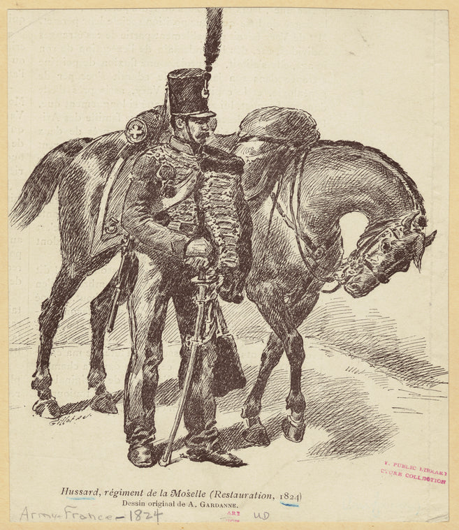 Hussard, régiment de la Moselle (Restauration, 1824)