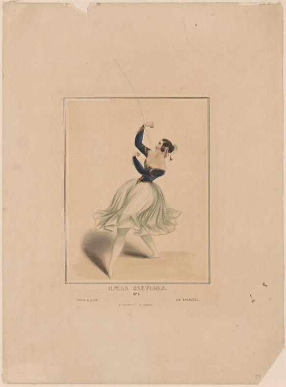 Opera sketches. No. 1. Fanny Ellsler [sic]. La Saragoza
