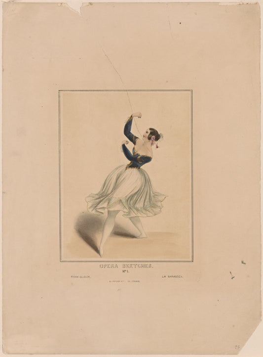 Opera sketches. No. 1. Fanny Ellsler [sic]. La Saragoza