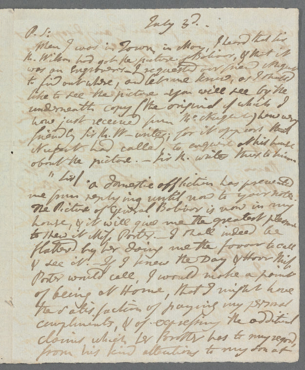 Unidentified sender to unidentified recipient, autograph letter (incomplete)