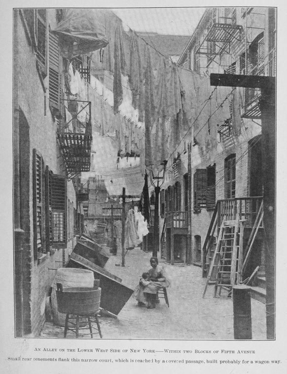An alley on the Lower West Side of New York - within two blocks of Fifth Avenue.