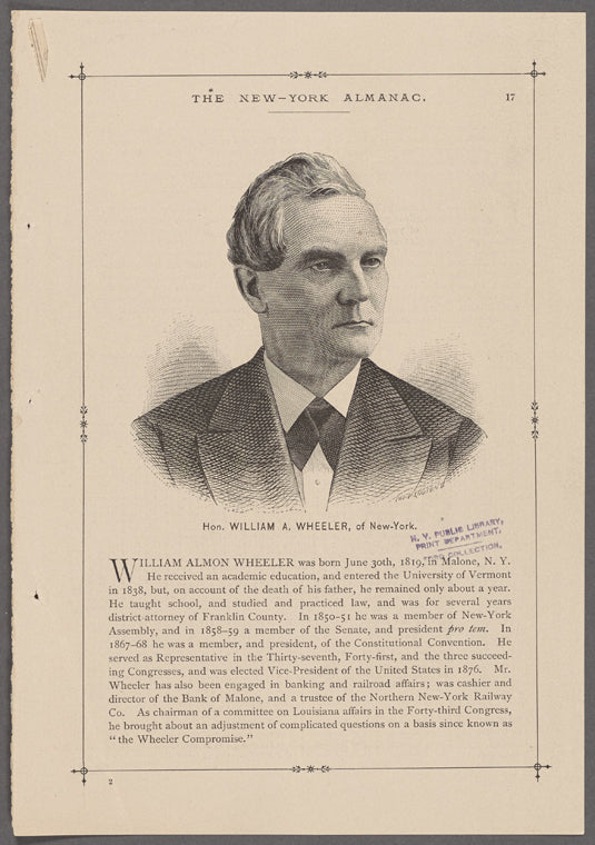 Hon. William A. Wheeler, of New-York
