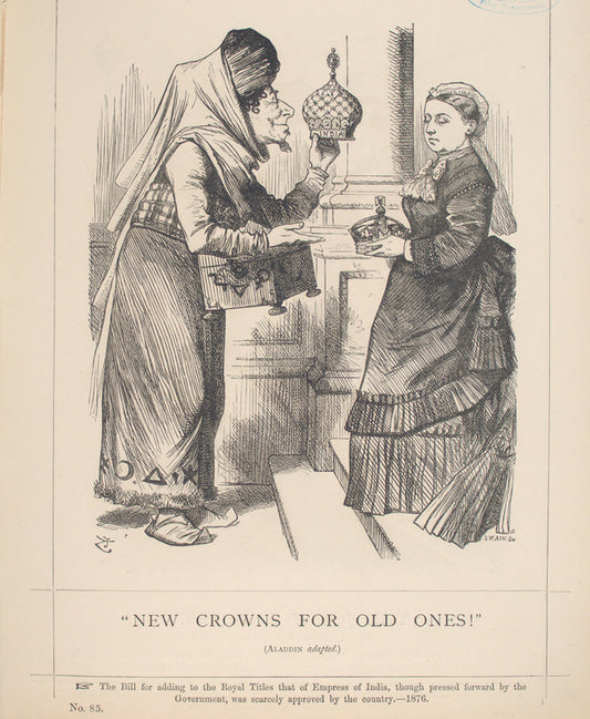 New crown for old ones!' (Aladdin adapted.)