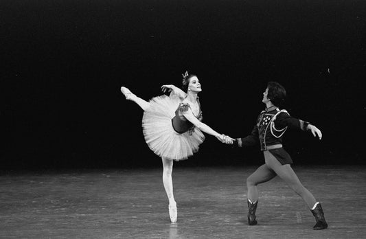 New York City Ballet production of "Stars and Stripes" with Melissa Hayden and Helgi Tomasson, choreography by George Balanchine (New York)
