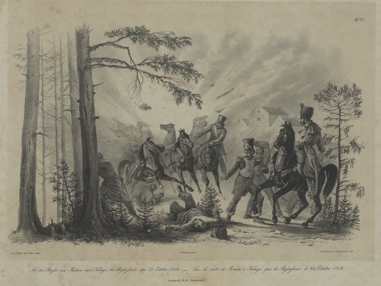 Auf der strasse von Moskwa nach Kaluga bei Bykassowo den 23 October 1812